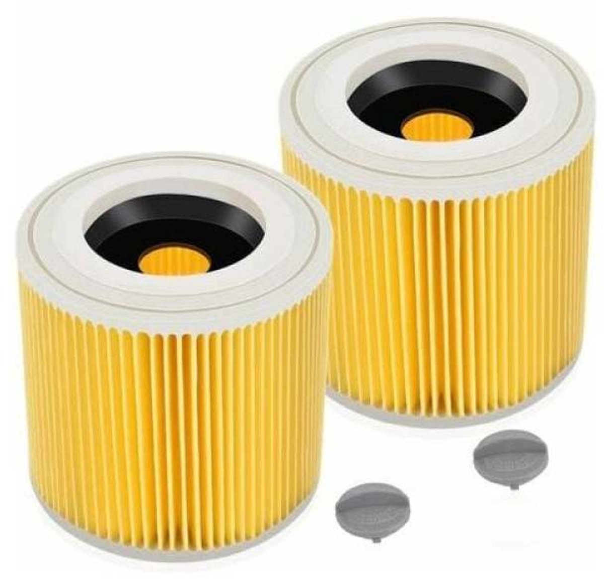 2x Patroonfilter geschikt voor Kärcher WD1, WD2, WD3 en A series - Vervangt 6.414-552.0 - Filter