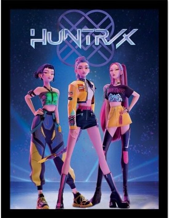 KPop Demon Hunters Huntrix Unisex Image encadrée - coloré - Standard