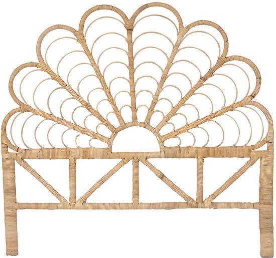Tête de lit 140 cm - Rotin - Naturel - FLOSIA L 145 cm x H 135 cm x P 4 cm