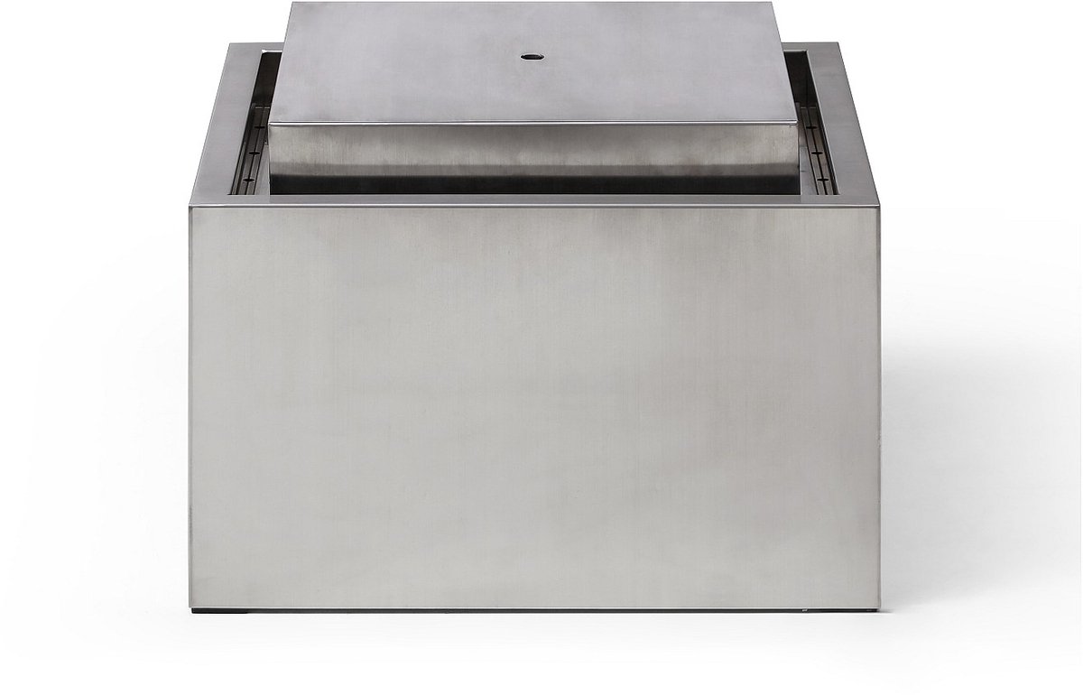 Vente-unique Buitenfontein in roestvrij staal - H 34 cm - Zilverkleurig - TILAPIA
