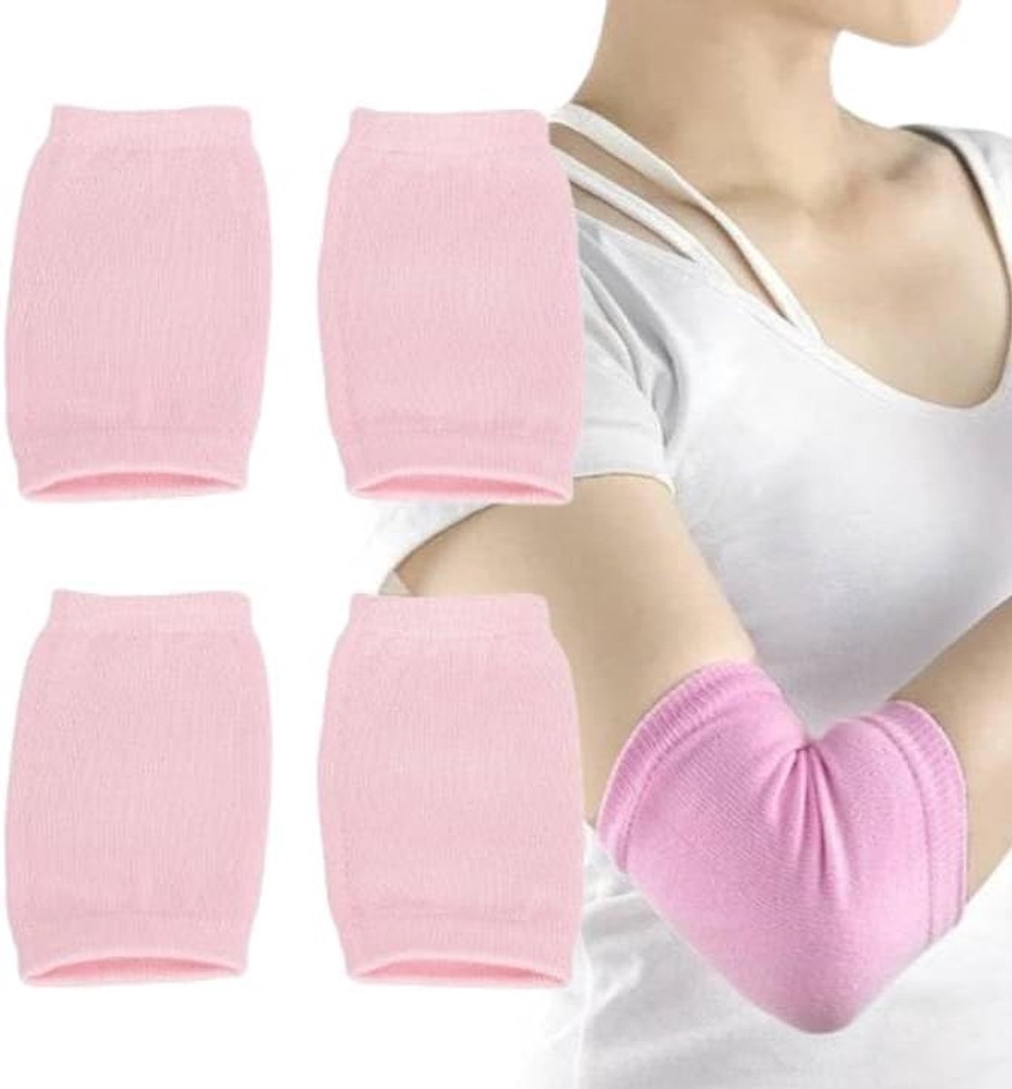 Moisturizing Elbow Pads - 2 Pairs Gel Elbow Pads - Hydratatie - Verzachtend - Ademend - Voor Droge Huid