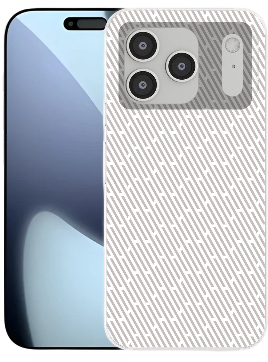 Telefoonhoesje Geschikt voor iPhone 17 Pro hoesje - Grafisch - Patroon - Modern - Siliconen Telefoonhoesje Telefoonhoesje