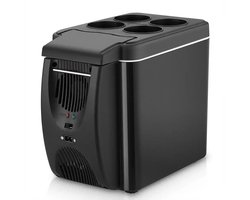 Aafinity Koelkast - Mini Koelkast - Koelbox - 6 Liter - Voor in auto - Voor onderweg - Voor camping of picknick - Zwart - 12 VOLT