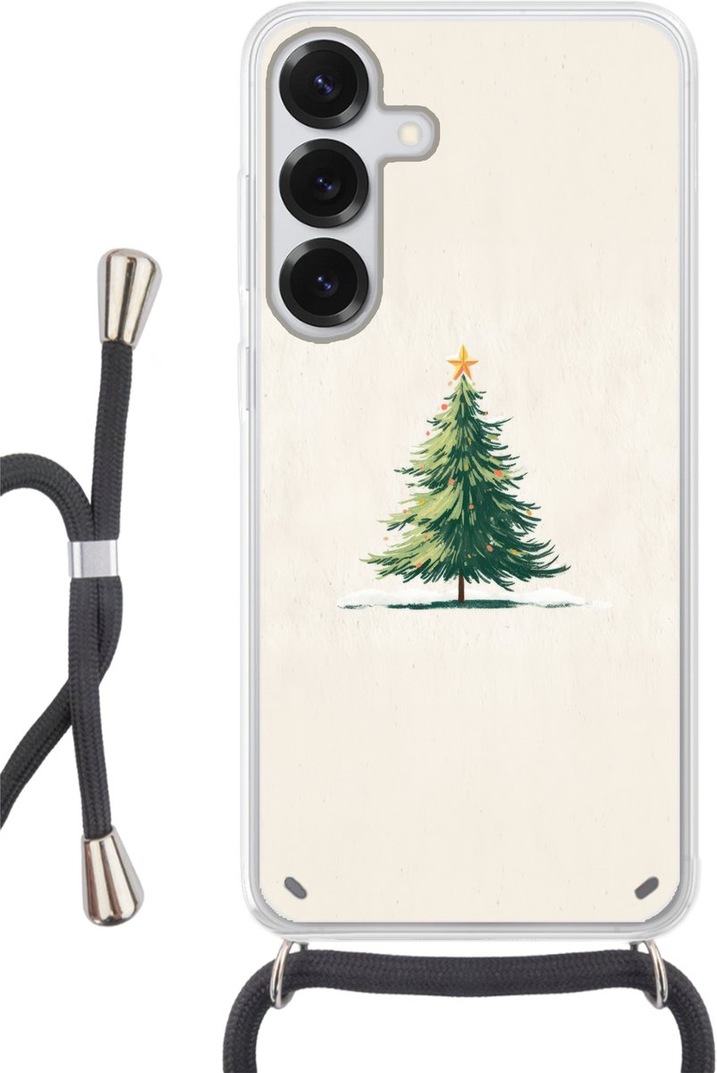 Kerstboom - Illustratie - Ster - Sneeuw