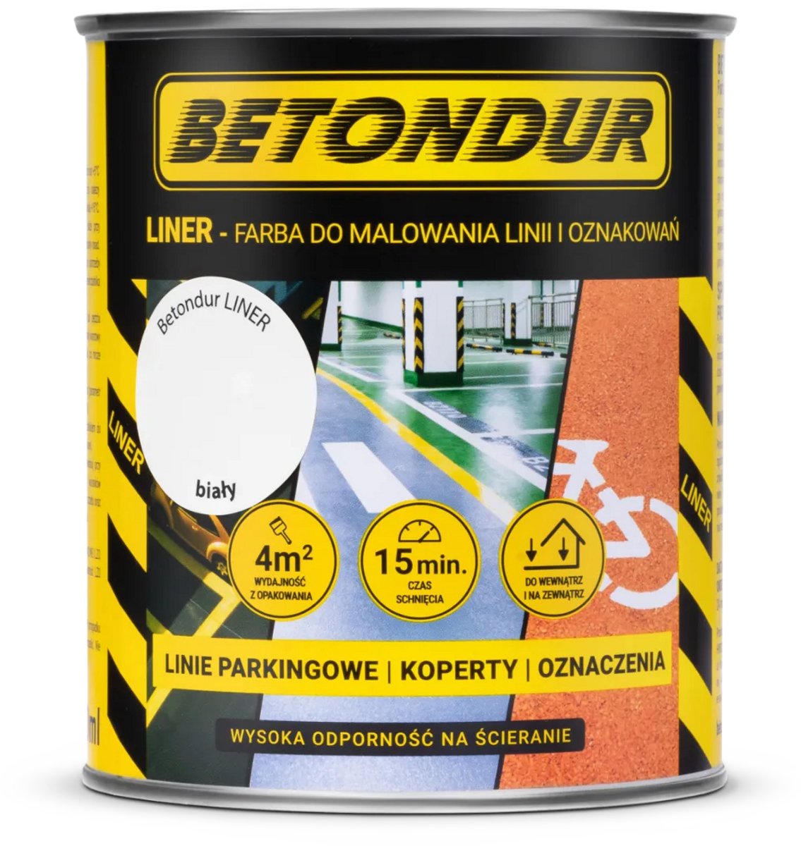 Betondur LINER High Solid Acrylverf 0,75L Wit