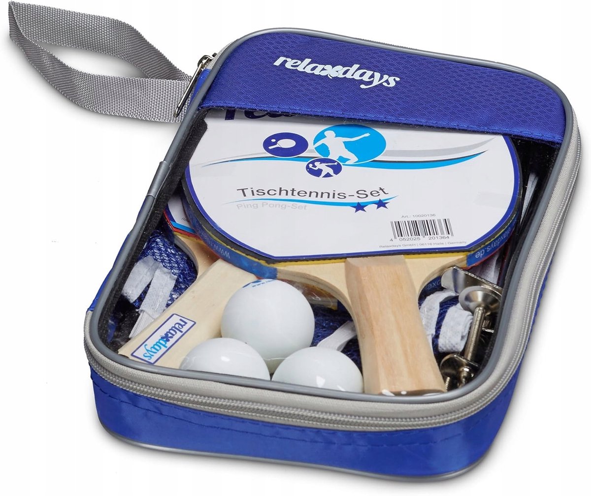 Tafeltennis Set: 2 Batjes, 3 Ballen & Uitschuifbaar Net