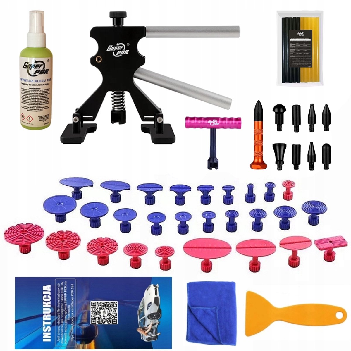 PDR Deukverwijderingsset met Lijmpistool en Accessoires