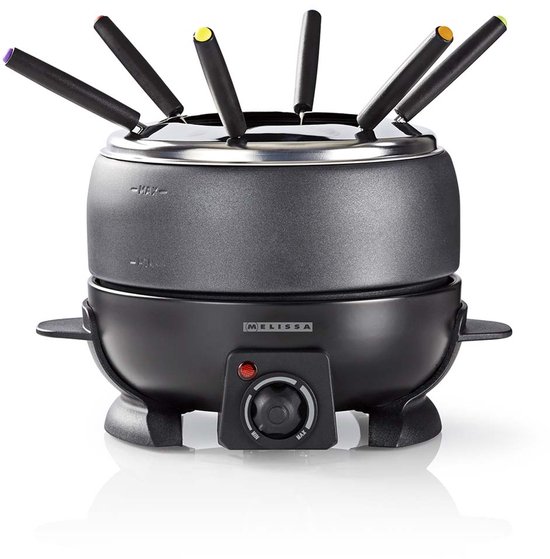 Melissa Elektrische Fondueset - 6 personen - 800W - 2.3L - Incl. 6 vorkjes - 16310236 - Fondueset — afbeelding 5