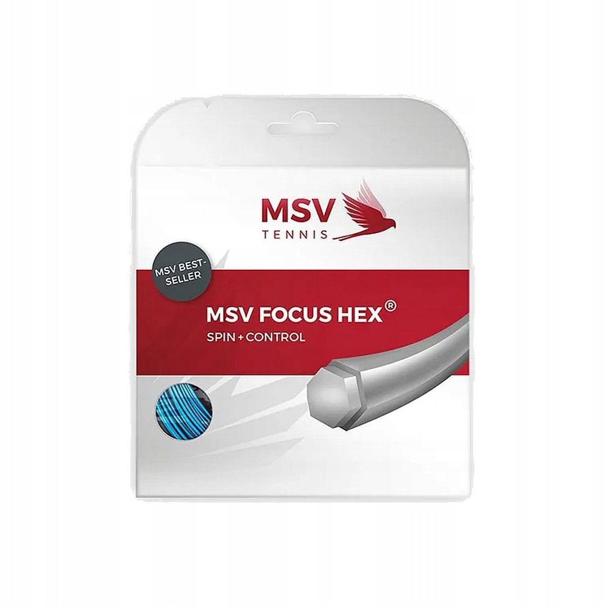 MSV Focus Hex Tennissnaar Blauw 1,18 mm 12 m