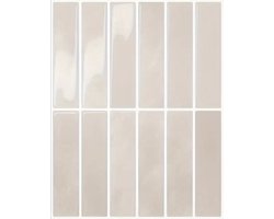 TileTastic tegelstickers - Beige - 50 STUKS - Geschikt voor huurwoningen - Eenvoudig aanbrengen of verwijderen - Plaktegels keuken en badkamer