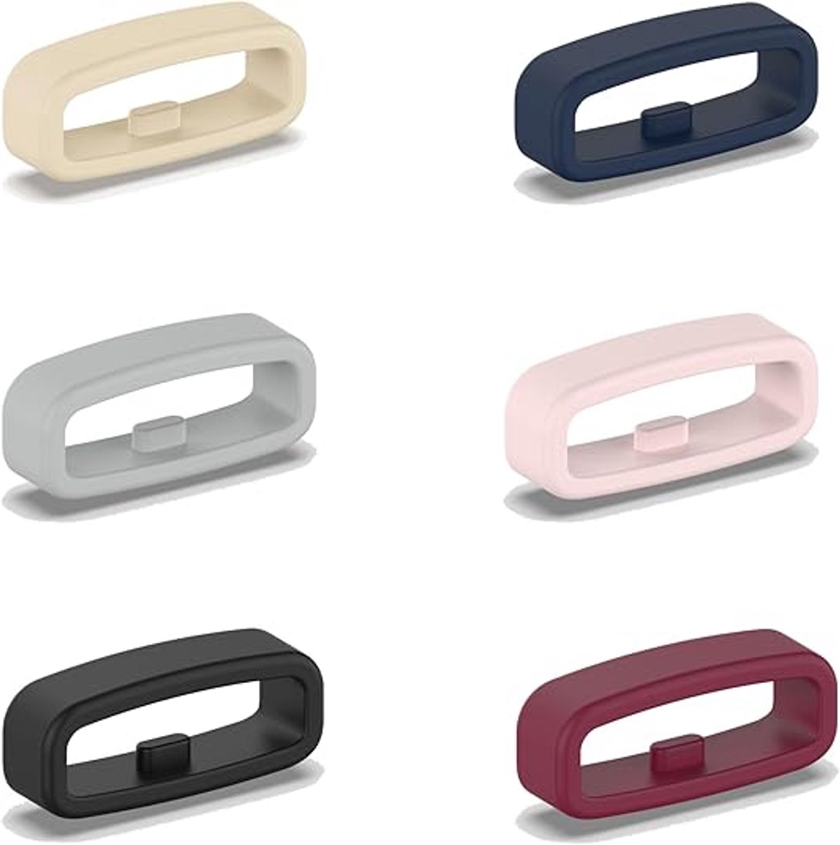 Horlogebandgesp - 6 Stuks - Vervangende horlogebandgesp - Siliconen gesp - Horlogeaccessoires - Universeel - Kleur - 20 mm