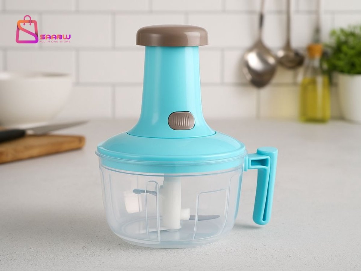 Handmatige groentehakker en keukenmixer 2-in-1 – Groentehakker voor groenten, fruit, vlees en uiensnijder – 700 ml hakmolen – groentensnijder – groentesnijder – 72272