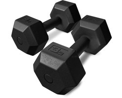 Trex Sport TX-003CD – Dumbells – Composiet Coating – Halters voor Fitness – Voor Thuisgym & Kracht – 2 x 3 kg – Totaal 6 kg