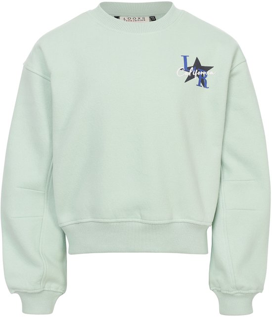 LOOXS 10sixteen 2601-5307-149 Filles Sweater - Taille 134/140 - mint Groen de 87% Cotton 13% Poly