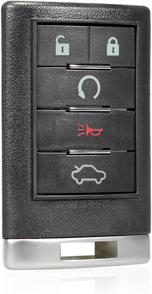 Provento - Sleutels Vervanging Keyless Entry Auto Sleutelhanger Zwart voor Cadillac - Knop - Afstandsbediening - DTS - CTS.