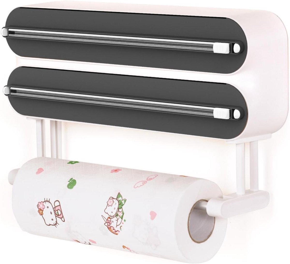 CSGoods - 3-in-1 keukenrolhouder met vershoudfoliedispenser en cutter