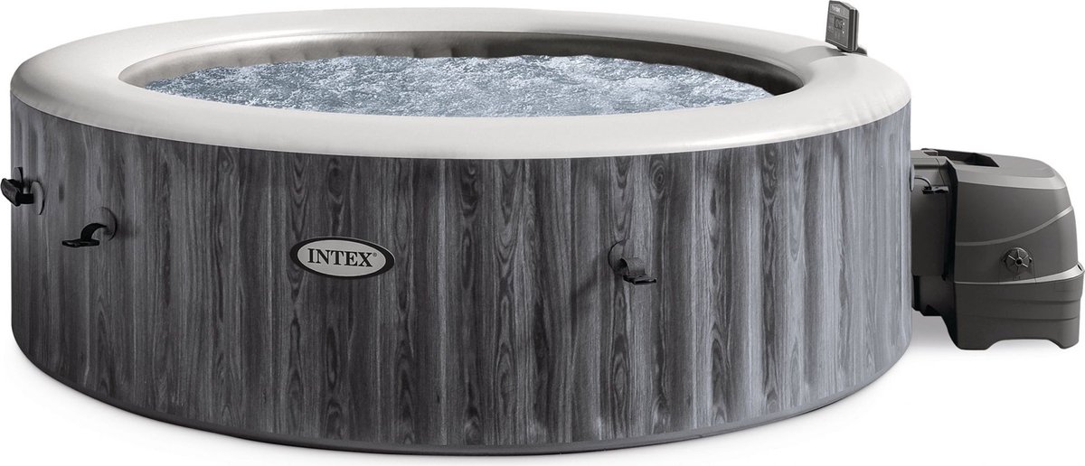 Intex 6-persoons Deluxe Round Bubble Spa Set Greywood - afbeelding 3