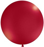 """Balloon 1m, round, Metallic donker rood"""