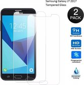 Paxx® 2 pack Screenprotector/Tempered Glass/Glazen voor geschikt voor Samsung Galaxy J7 2017