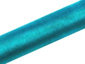 """Organza, turquoise, 0.16 x 9m (1 stuks/ 9 lm)"""