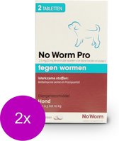 No Worm Pro Puppy - Anti wormenmiddel - 2 x 2 tab Vanaf 0.5 Kg Vanaf 2 Weken