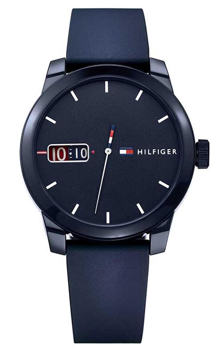 Tommy Hilfiger TH1791381 Horloge - Siliconen - Blauw - 42 mm