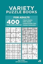 Variety Puzzle Books for Adults - 400 Easy to Normal Puzzles 9x9
