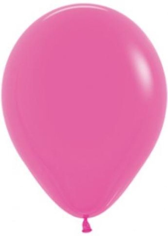 100 ballonnen fuchsia roze 30 cm