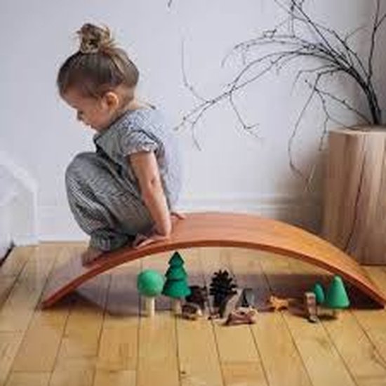 Kinderfeets houten balansbord / balance board kinderen Bamboe