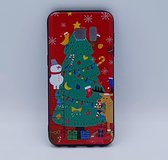 Geschikt voor Samsung S7 Edge – hoes, cover – TPU – kerst – kerstboom tafereel