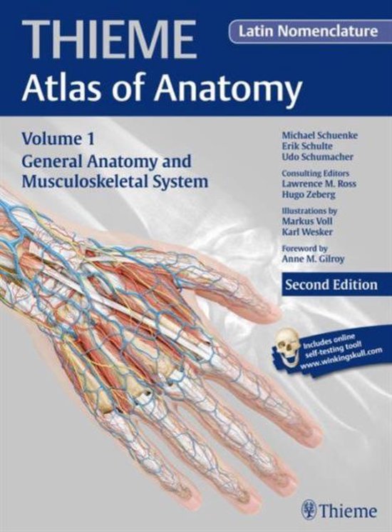 THIEME Atlas of Anatomy, Volume 1 General Anatomy and Musculoskeletal System, Latin Nomenclature, Second Edition.