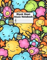 Blank Sheet Music Notebook