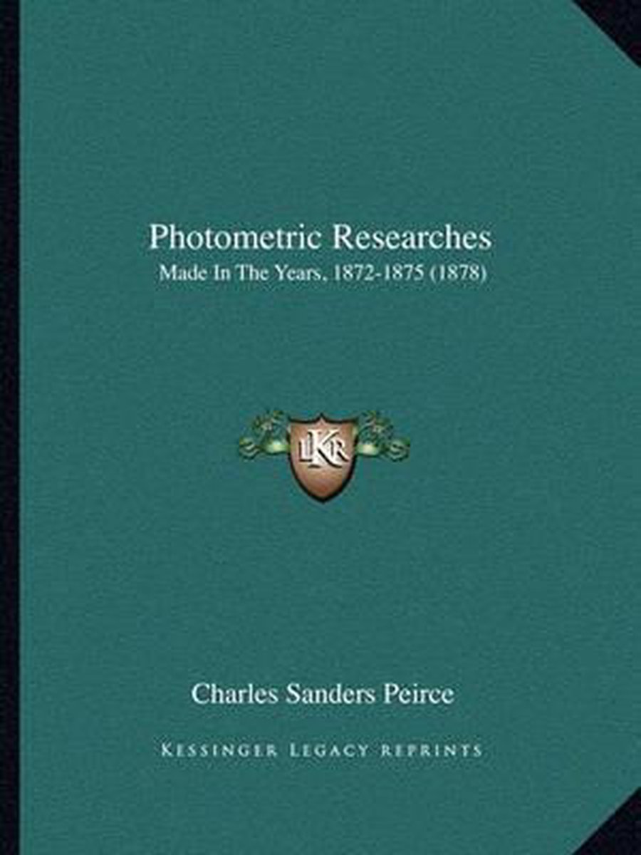 Photometric Researches van Charles Sanders Peirce