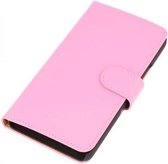 Bookstyle Wallet Case Hoesjes voor Huawei Ascend Y550 Roze