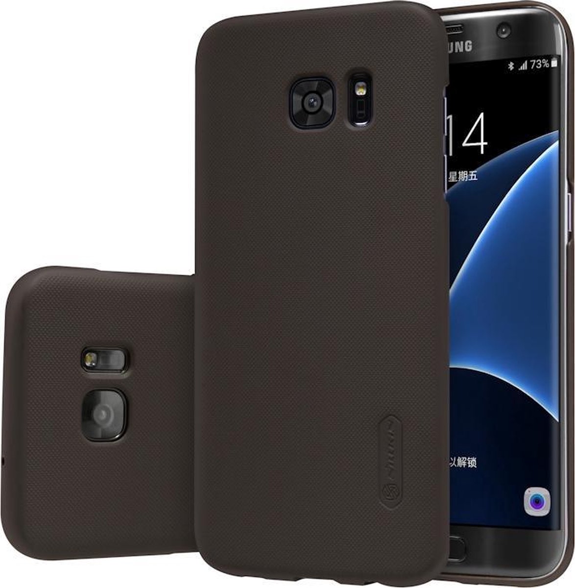 Nillkin Super Frosted Back Cover - Geschikt voor Samsung Galaxy S7 Edge - Brown