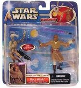 Star Wars Speelgoed: Mace Windu with Blast-Apart Battle Droid (red)