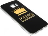 Goud King hoesje Geschikt voor Samsung Galaxy S6 Edge