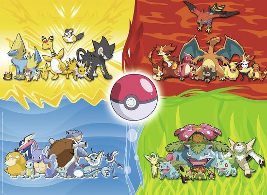 Ravensburger Verschillende Pokémon puzzel - legpuzzel - 150 stukjes - Ravensburger