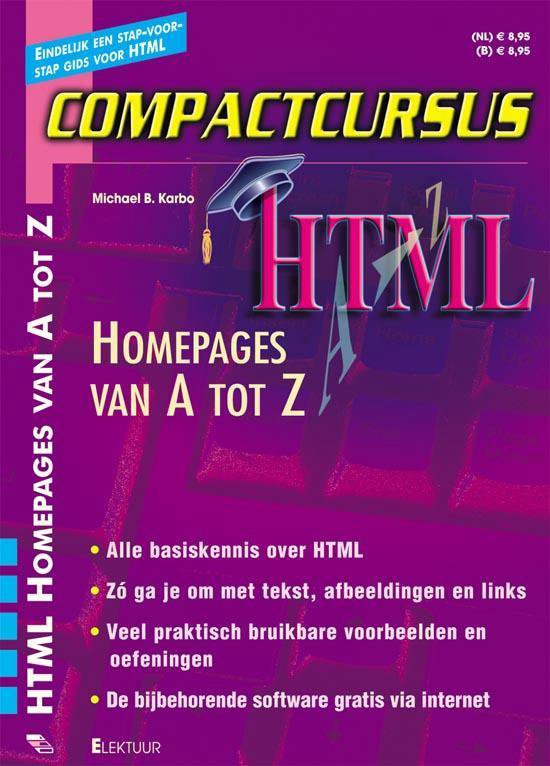 Cover van het boek 'HTML homepages van A tot Z'