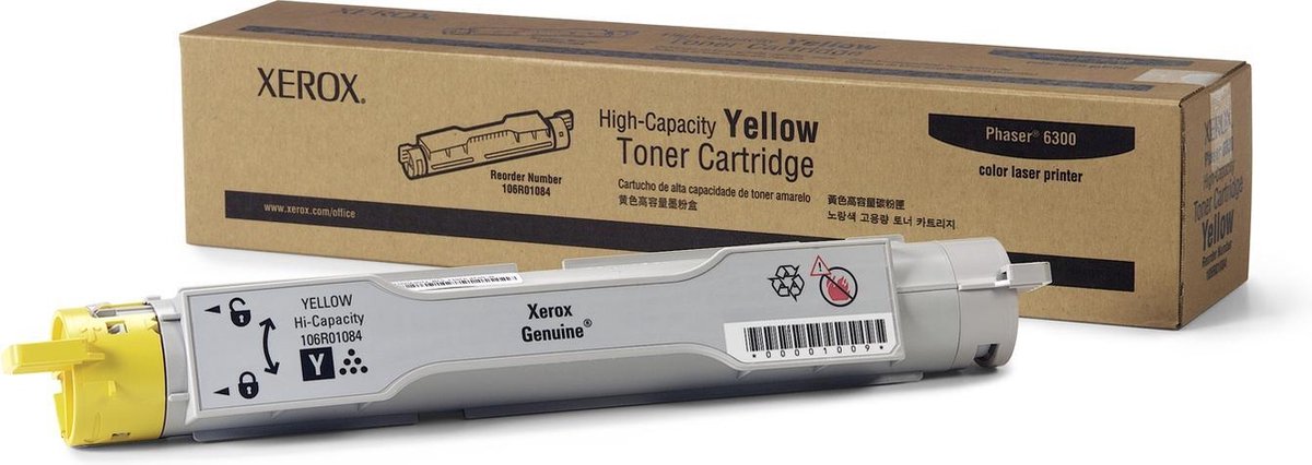 Xerox 106R01084 toner geel, Phaser 6300/6300 DN/N