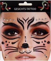 Face Art Sticker / Gezicht Tattoo Kat / Poes