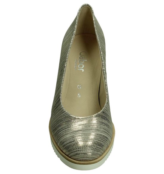 Gabor 62100 Pumps met plateauzool Dames Maat 35 5 Goud 21 Tejus Torres. bol