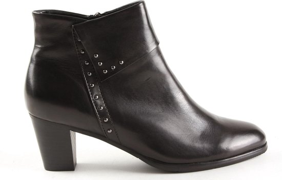 Sonia-05 Zwarte Laars in Leer voor Dames - Regarde Le Ciel