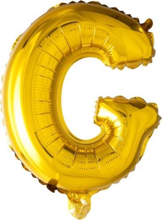 ballon - 100 cm - goud - letter - G