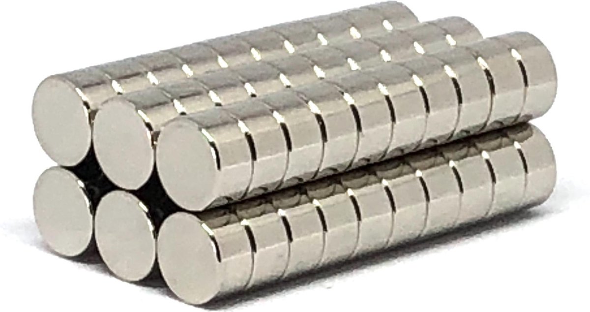 magneetverfmagneten.nl - Whiteboard magneet - 60 stuks - Neodymium - 10 x 5 mm