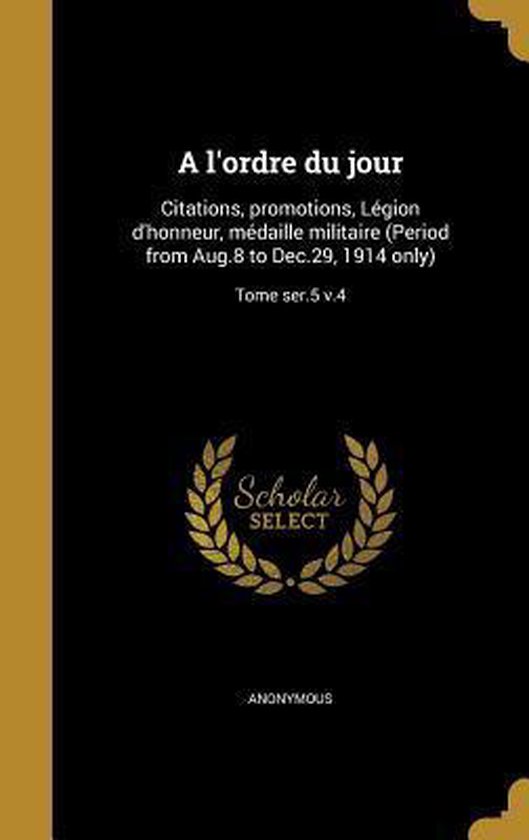 A L'Ordre Du Jour