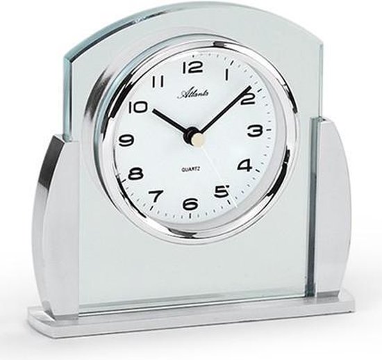 Horloge de table Silver Spurt Design moderne