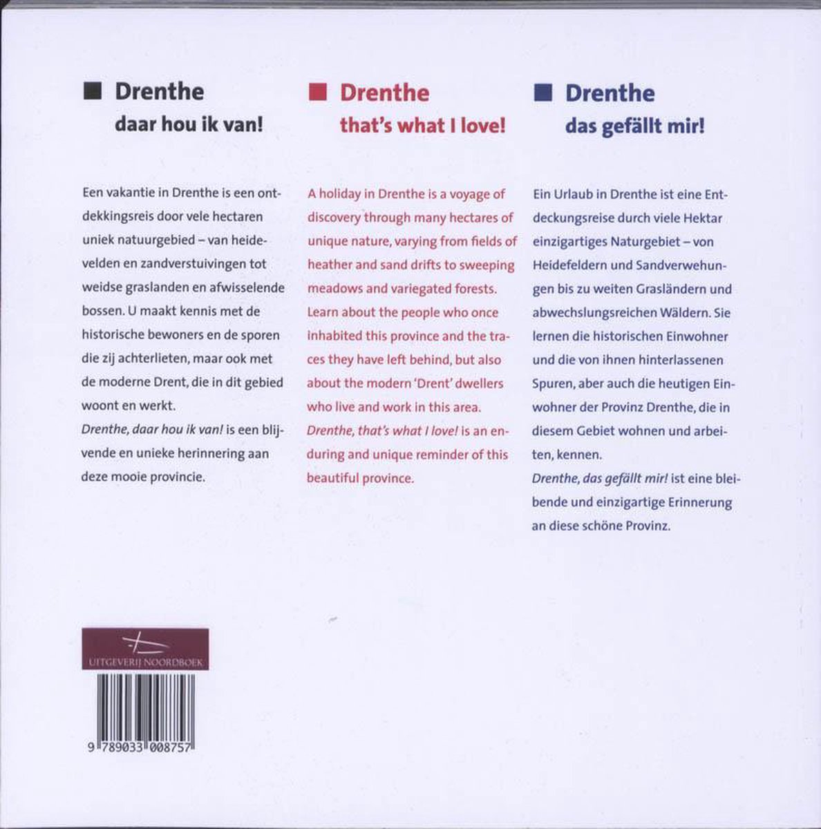 Drenthe - back cover