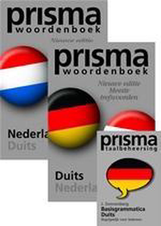 Cover van het boek 'Prisma woordenboek / Nederlands-Duits en Duits-Nederlands + Basisgrammatica Duits'