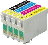 Merkloos – Inktcartridge / Alternatief voor de EPSON, E-T1815, 1 set (BK,C,M,Y) Cartridges en Toners - Toners